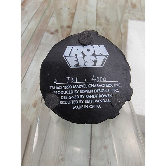 Marvel Iron Fist Mini Bust Collectible 5.5" 1:8 731/4000 Bowen Designs 1999 - Picture 4 of 10